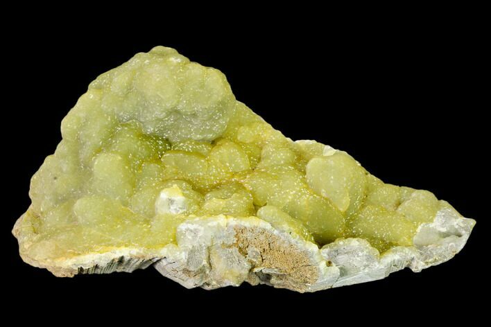 Sparkling, Botryoidal Yellow-Green Smithsonite - China #161536